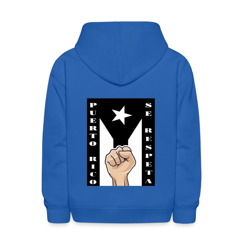 Puerto Rico Se Respeta Puerto Rico Black Flag - Kids' Hoodie