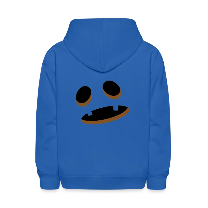 Big Scary Orange Shocked Pumpkin Face Halloween - Kids' Hoodie