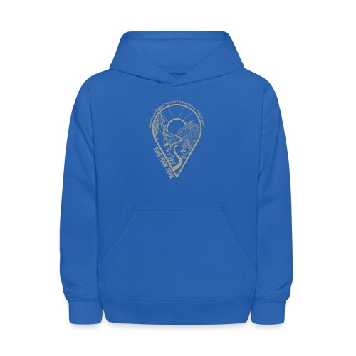 Find Your Trail Location Pin: National Trails Day - Kids' Hoodie