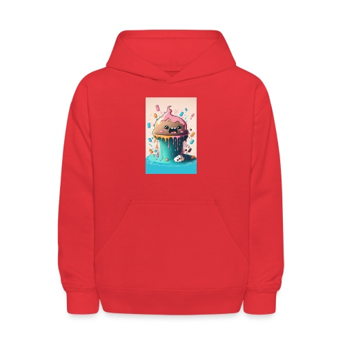 Cake Caricature - January 1st Dessert Psychedelics - Kids' Hoodie