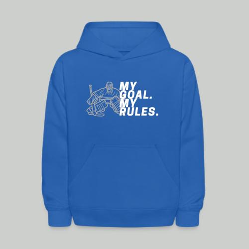 MY GOAL. MY RULES - Boy Goalie - Kids' Hoodie