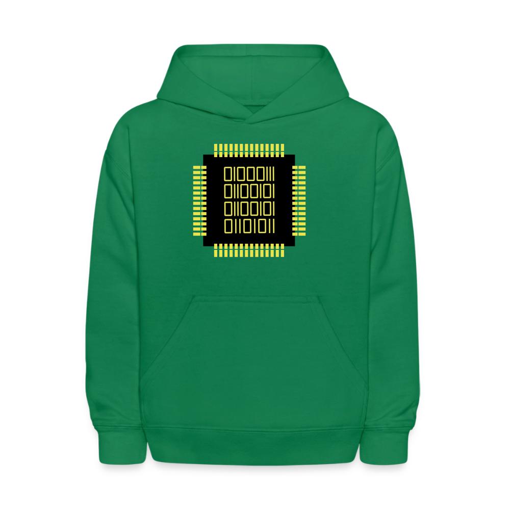 Geek - Binär - SoC - Kids' Hoodie kelly green