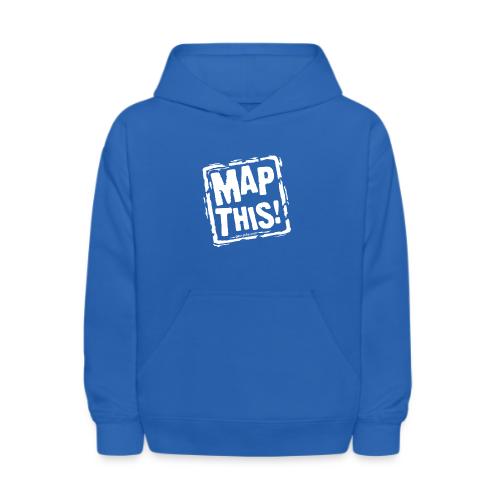 MapThis! White Stamp Logo - Kids' Hoodie