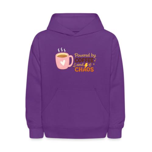 Powered by Coffee and Chaos - Kids' Hoodie