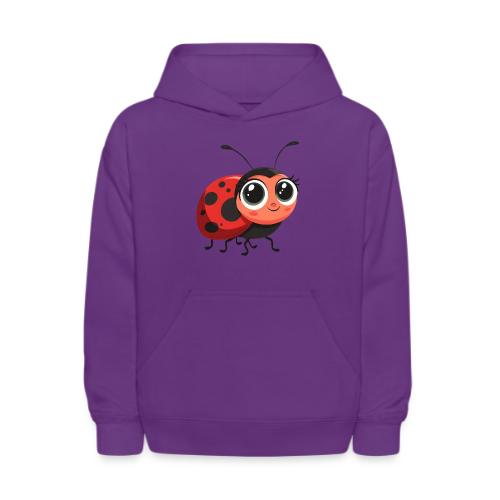 Cute Cartoon Ladybug Full of Joy - Kids' Hoodie