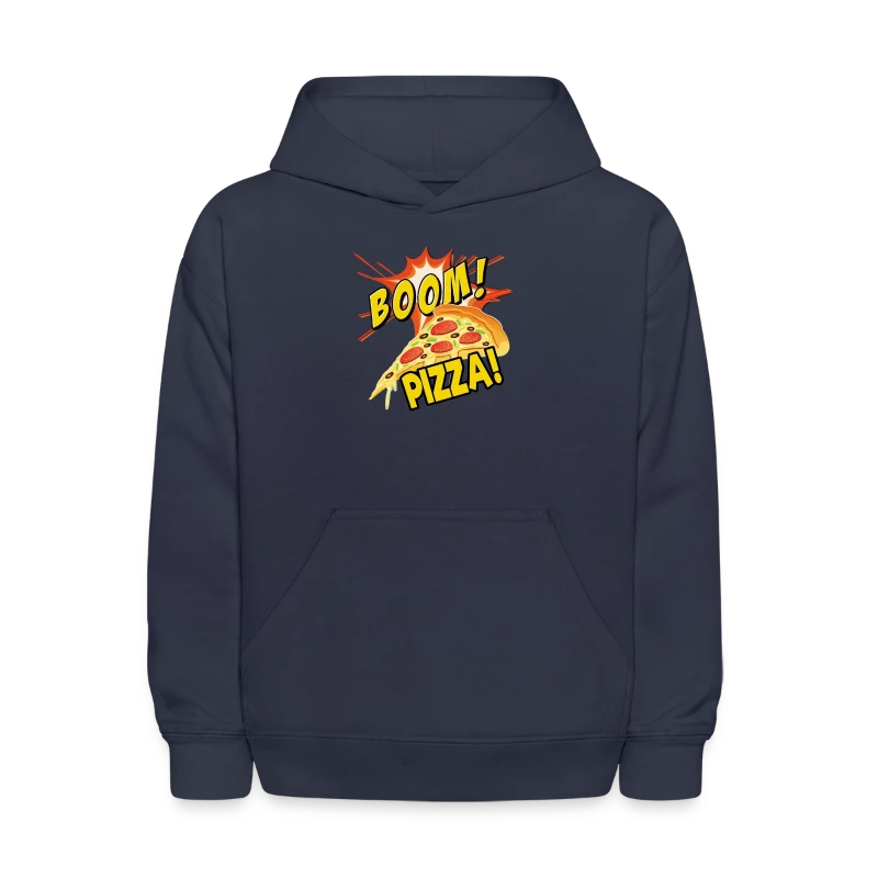 Boom Pizza Vintage Funny Boom Pizza Shirt 081319 - Kids' Hoodie