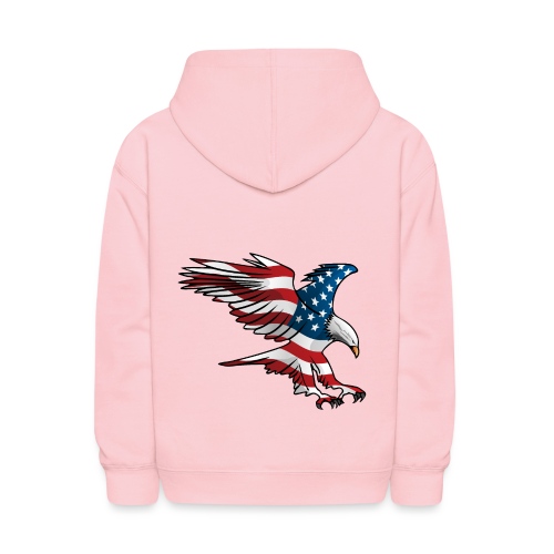 Patriotic American Eagle - Kids' Hoodie