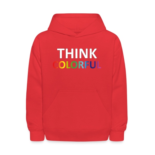 think colorful - Kids' Hoodie