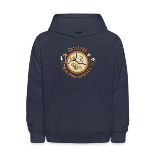 Catalyst BioAmendments microscope logo - Kids' Hoodie