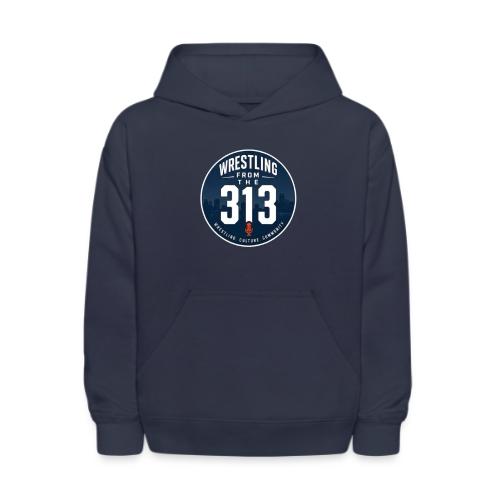 Wrestling from the 313 (Navy/Orange/White) - Kids' Hoodie