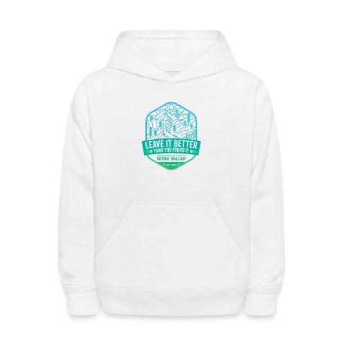 Leave It Better Than You Found It - cool gradient - Kids' Hoodie