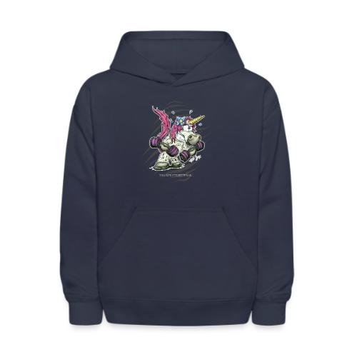 train like a unicorn - Kids' Hoodie