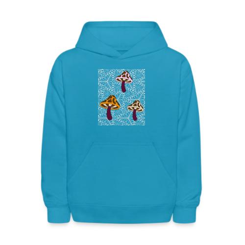 Fall Season Mushroom Designs - Kids' Hoodie
