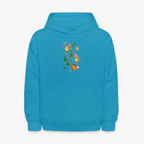 Lady Slipper Orchid - Kids' Hoodie
