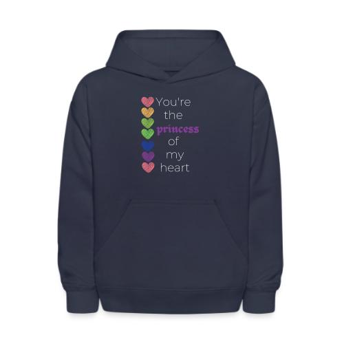 Princess of My Heart (white text) - Kids' Hoodie