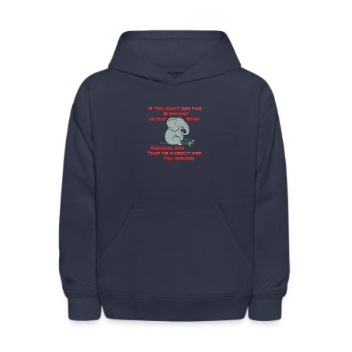 Elephant in the Room Meme - Kids' Hoodie
