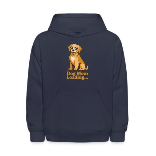 Dog Mom Loading Golden Retriever Sunglasses - Kids' Hoodie