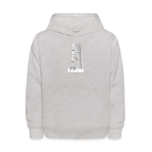 Starship Super-Heavy Lift Launch Vehicle - No Text - Kids' Hoodie