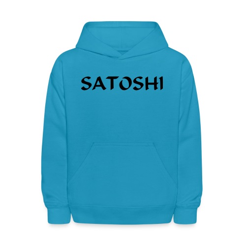 Satoshi only the name stroke btc founder nakamoto - Kids' Hoodie