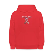 Puerto Rico Flag Tall Ribbon - Kids' Hoodie