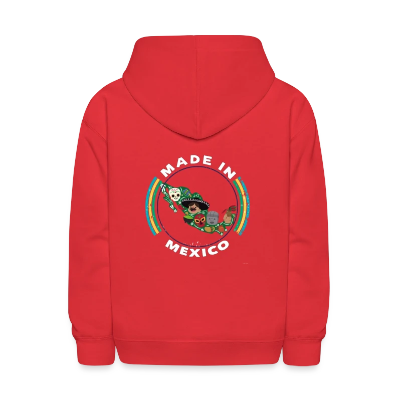 Made In Mexico T Shirt Mexico Mexas Map Vintage - Kids' Hoodie