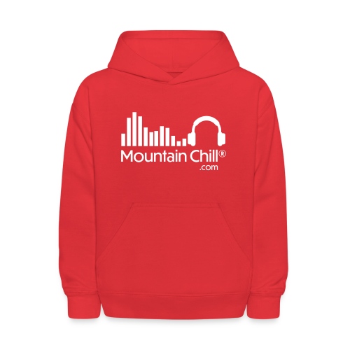 MountainChill Official - White Logo (2-sided) - Kids' Hoodie