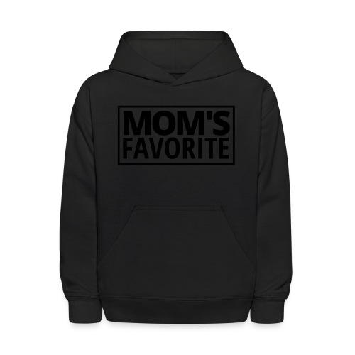 MOM'S FAVORITE (Black Stamp Logo) - Kids' Hoodie