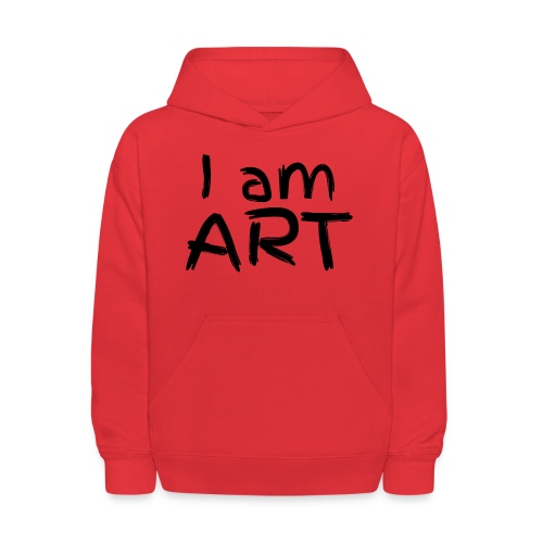 I am ART (black ink) - Kids' Hoodie