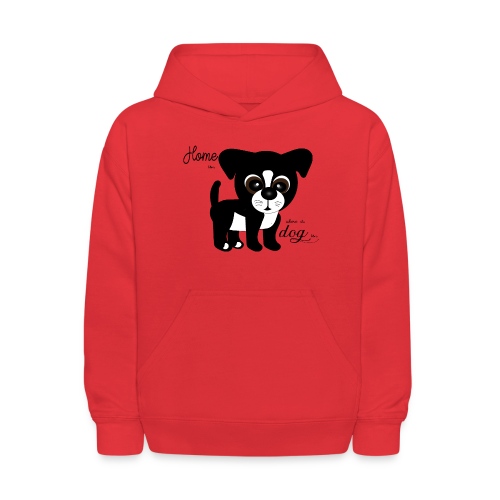 Home is where the dog is - Kids' Hoodie