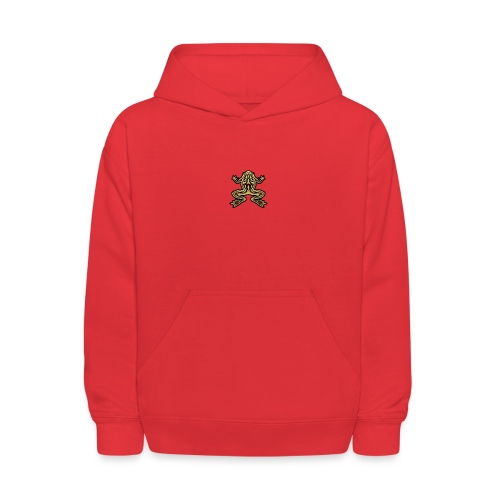 Lucky Frog Totem Design in Gold - Kids' Hoodie