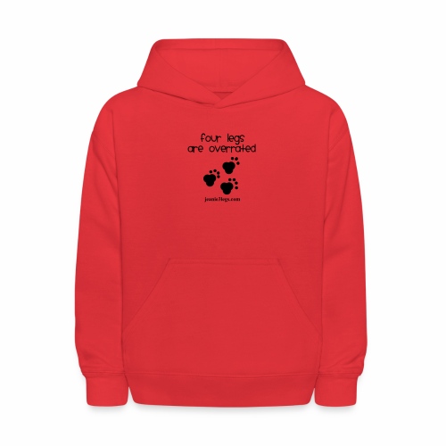 Jeanie Paw Prints Four Legs Are Overrated - Kids' Hoodie