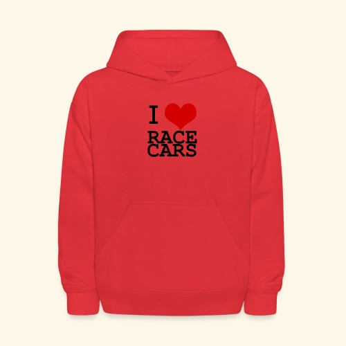 I Love Race Cars - Kids' Hoodie