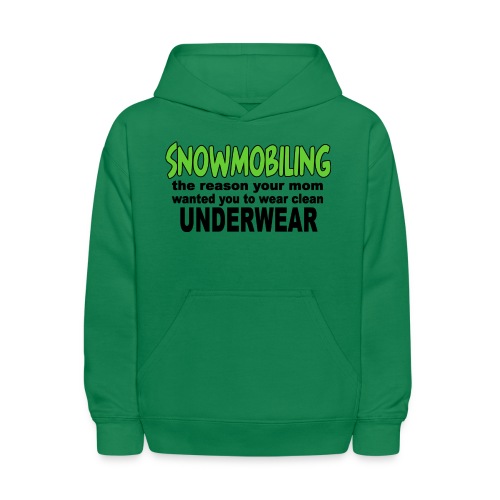 Snowmobiling Underwear - Kids' Hoodie
