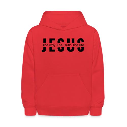 Jesus the Truth and the Life Bible Verse Merch - Kids' Hoodie