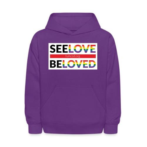 FUMCSD See Love, Be Loved: white design background - Kids' Hoodie