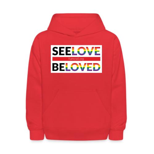 FUMCSD See Love, Be Loved: white design background - Kids' Hoodie