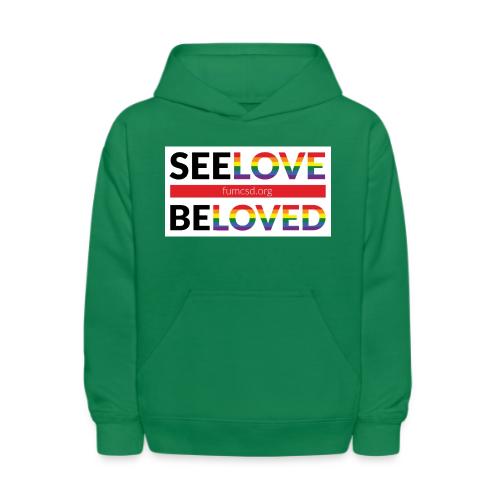 FUMCSD See Love, Be Loved: white design background - Kids' Hoodie
