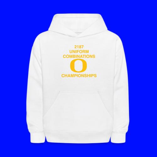 2187 UNIFORM COMBINATIONS O CHAMPIONSHIPS - Kids' Hoodie