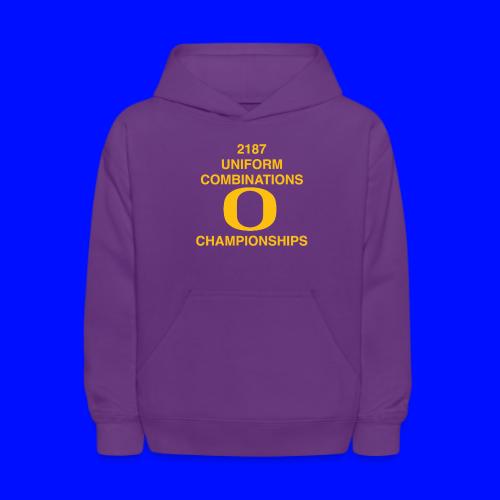 2187 UNIFORM COMBINATIONS O CHAMPIONSHIPS - Kids' Hoodie