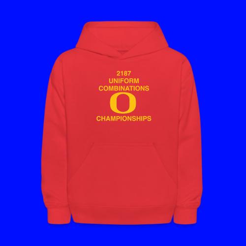 2187 UNIFORM COMBINATIONS O CHAMPIONSHIPS - Kids' Hoodie