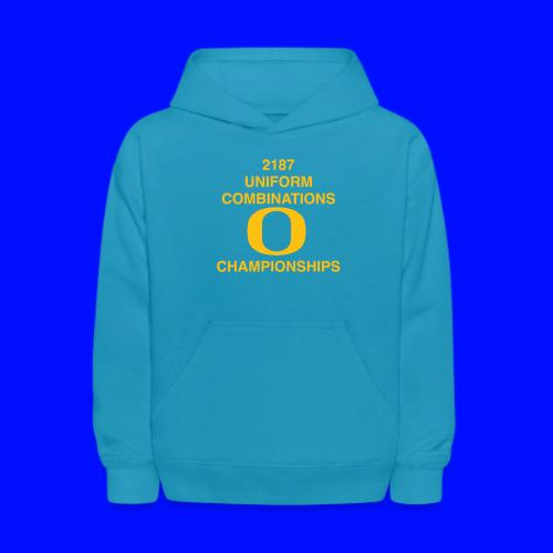 2187 UNIFORM COMBINATIONS O CHAMPIONSHIPS - Kids' Hoodie
