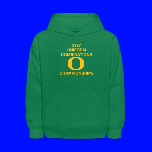 2187 UNIFORM COMBINATIONS O CHAMPIONSHIPS - Kids' Hoodie
