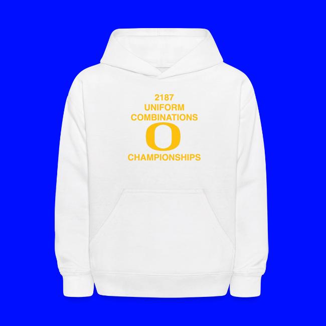 2187 UNIFORM COMBINATIONS O CHAMPIONSHIPS