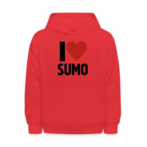 I Love Sumo – Bold Minimalist Sumo Wrestling Fan - Kids' Hoodie