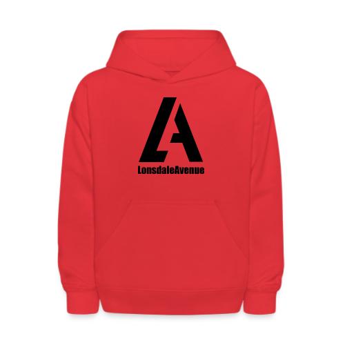 Lonsdale Avenue Logo Black Text - Kids' Hoodie