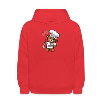 Teddy Fantasy culinary arts Food kids job - Kids' Hoodie - red - Front