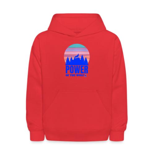 Power Of The Wolf - Kids' Hoodie
