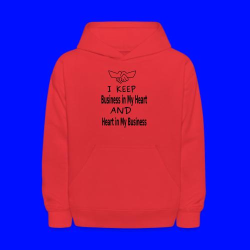 Business Heart - Kids' Hoodie
