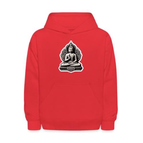 The Buddha Displaying Hand Mudra - Kids' Hoodie