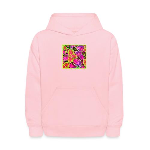 Vivid ChromaLeaf Harmony Pattern - Kids' Hoodie